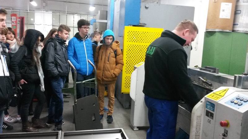 Klasa 3 c w Zakładzie Metalowo-Kotlarskim 