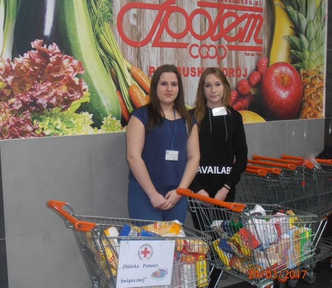 WIELKANOCNA ZBIÓRKA ŻYWNOŚCI SZKOLNEGO KOŁA PCK