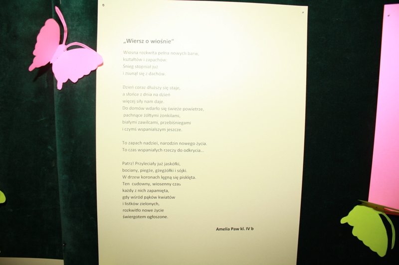 WIOSENNIE, POETYCKO I ORTOGRAFICZNIE