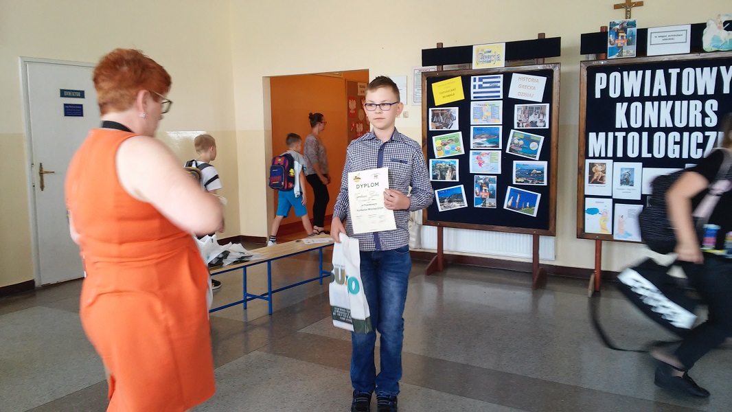 Laureat Powiatowego Konkursu Mitologicznego