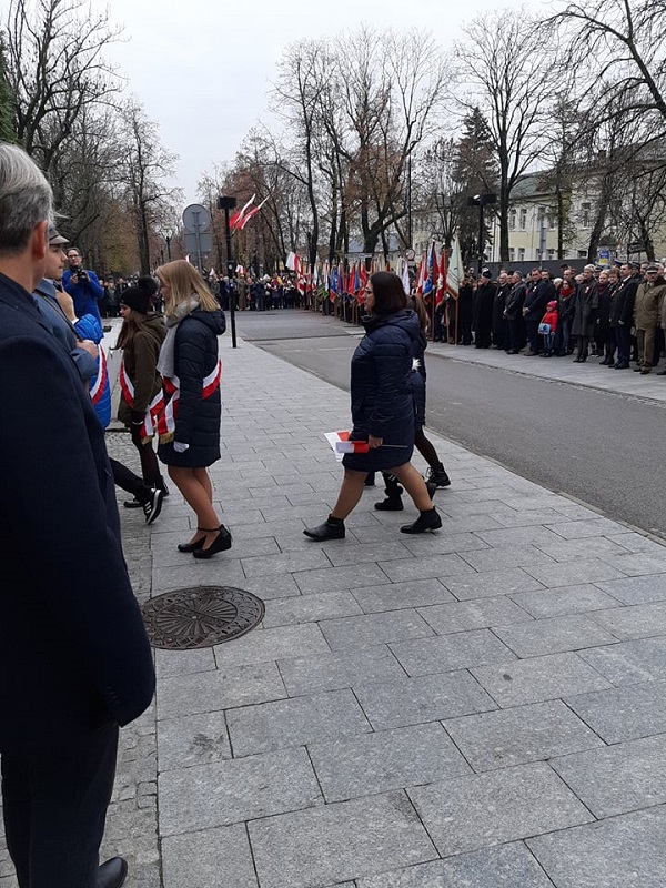 Reprezentacja naszej szkoły w obchodach Święta Odzyskania Niepodległości