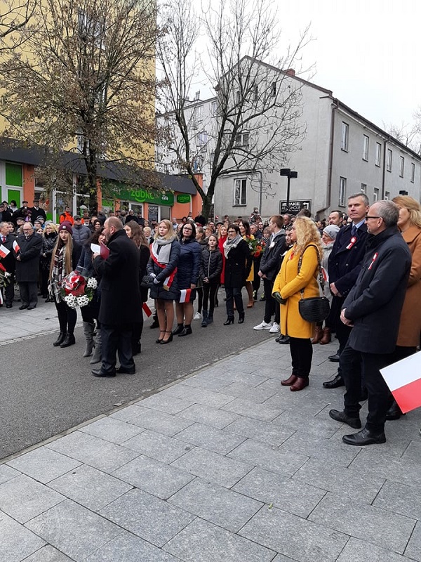 Reprezentacja naszej szkoły w obchodach Święta Odzyskania Niepodległości