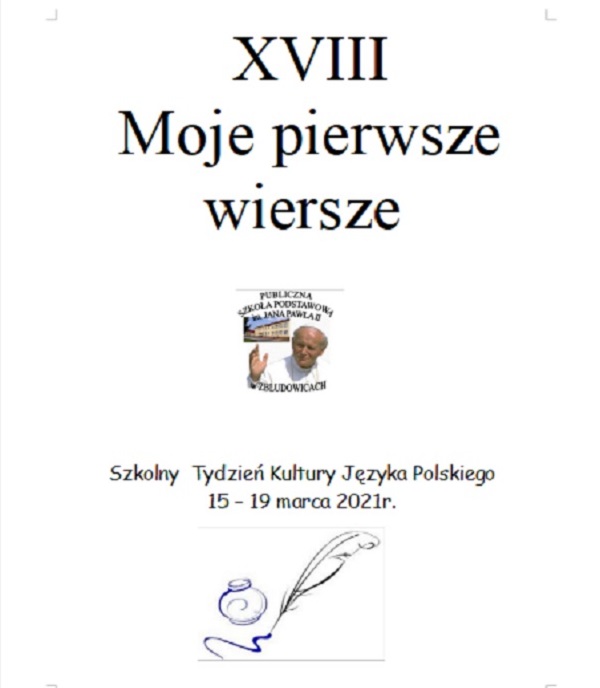 XVIII Moje pierwsze wiersze