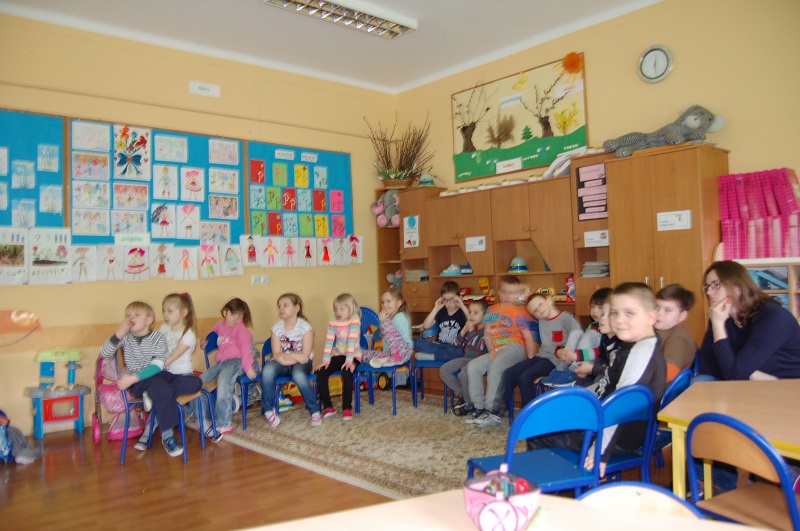 Wiosenna lekcja w oddziale przedszkolnym