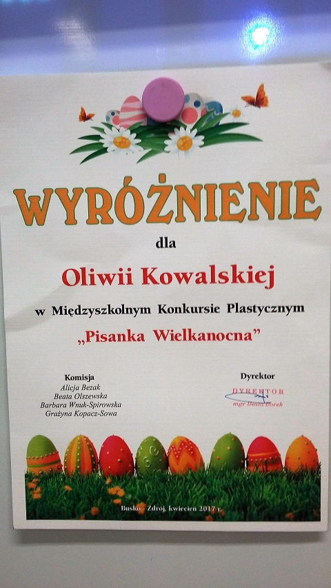 „Wielkanocna  pisanka”  - konkurs plastyczny